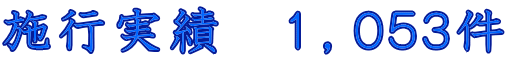 施行実績  1,053件